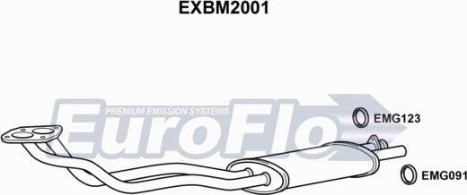 EuroFlo EXBM2001 - Exhaust Pipe xparts.lv