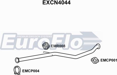 EuroFlo EXCN4044 - Exhaust Pipe xparts.lv
