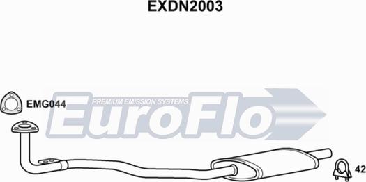 EuroFlo EXDN2003 - Izplūdes caurule xparts.lv
