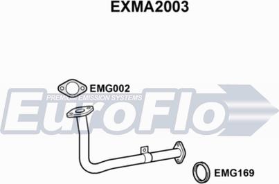 EuroFlo EXMA2003 - Izplūdes caurule xparts.lv