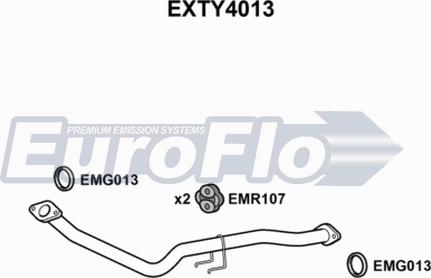 EuroFlo EXTY4013 - Izplūdes caurule xparts.lv