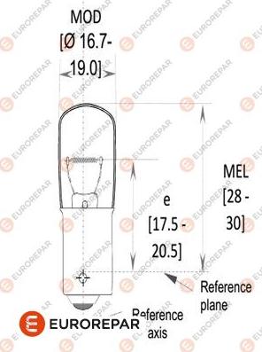 EUROREPAR 1616431080 - Bulb, indicator xparts.lv