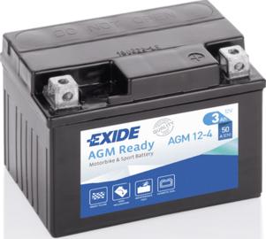 Exide AGM12-4 - Startera akumulatoru baterija xparts.lv