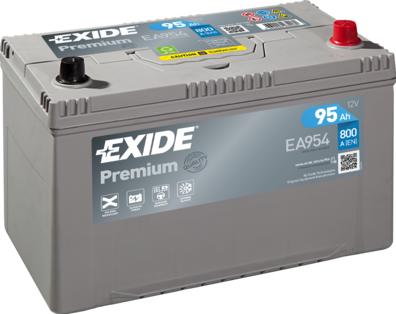 Exide EA954 - Startera akumulatoru baterija xparts.lv
