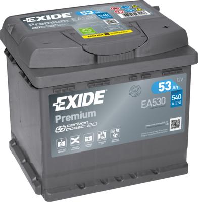 Exide EA530 - Стартерная аккумуляторная батарея, АКБ xparts.lv