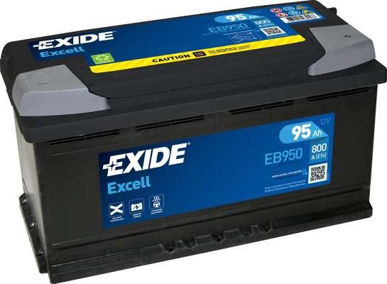 Exide EB950 - Startera akumulatoru baterija xparts.lv