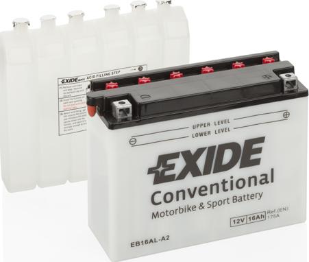 Exide EB16AL-A2 - Стартерная аккумуляторная батарея, АКБ xparts.lv