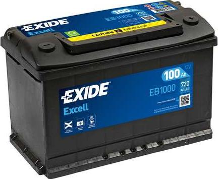 Exide EB1000 - Стартерная аккумуляторная батарея, АКБ xparts.lv