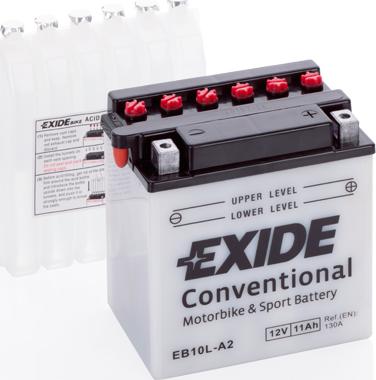 Exide EB10L-A2 - Стартерная аккумуляторная батарея, АКБ xparts.lv