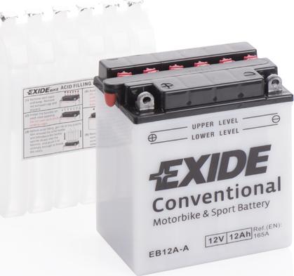Exide EB12A-A - Startera akumulatoru baterija xparts.lv