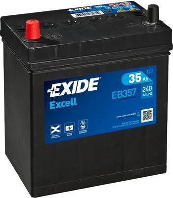 Exide EB357 - Стартерная аккумуляторная батарея, АКБ xparts.lv