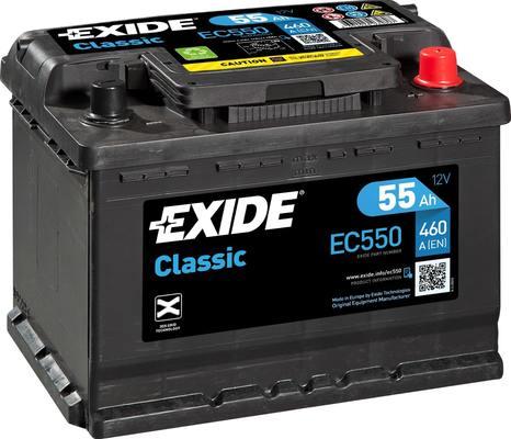Exide EC550 - Startera akumulatoru baterija xparts.lv