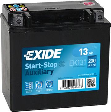 Exide EK131 - Startera akumulatoru baterija xparts.lv
