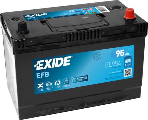 Exide EL954 - Стартерная аккумуляторная батарея, АКБ xparts.lv