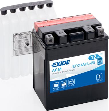 Exide ETX14AHL-BS - Starter Battery xparts.lv
