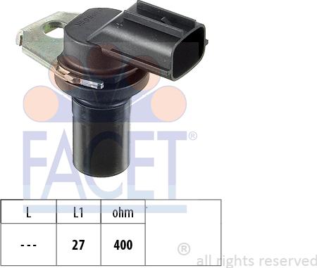 FACET 9.0308 - RPM Sensor, automatic transmission xparts.lv