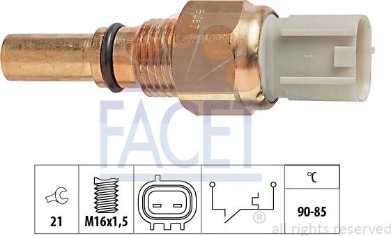 FACET 7.5267 - Temperatūros jungiklis, radiatoriaus ventiliatorius xparts.lv