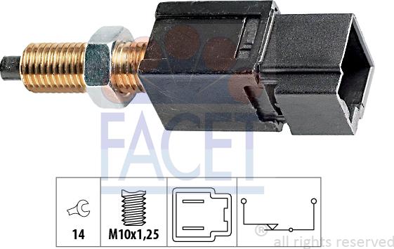 FACET 7.1052 - Brake Light Switch xparts.lv