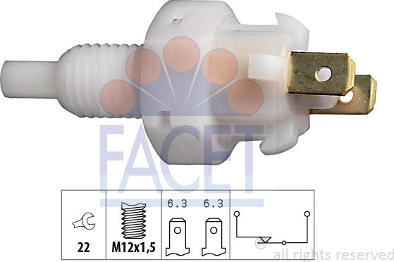FACET 7.1004 - Brake Light Switch xparts.lv