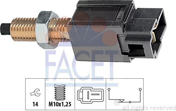 FACET 7.1169 - Brake Light Switch xparts.lv