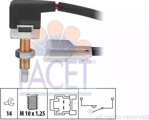 FACET 7.1174 - Switch, clutch control (engine timing) xparts.lv