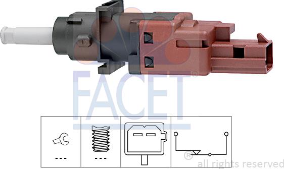 FACET 7.1170 - Switch, clutch control (cruise control) xparts.lv