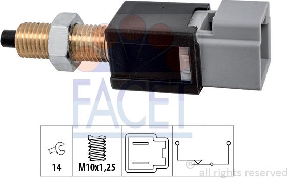 FACET 7.1304 - Brake Light Switch xparts.lv