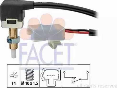 FACET 7.1296 - Switch, brake actuation (engine timing) xparts.lv