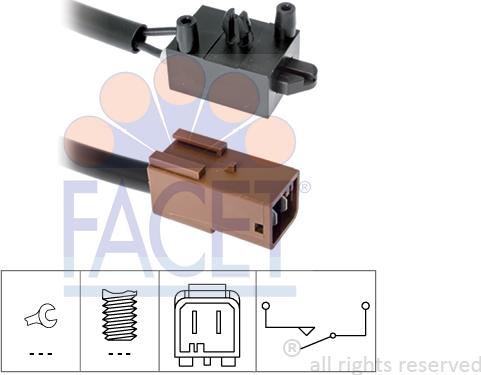 FACET 7.1219 - Switch, clutch control (cruise control) xparts.lv