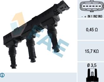 FAE 80259 - Ignition Coil xparts.lv