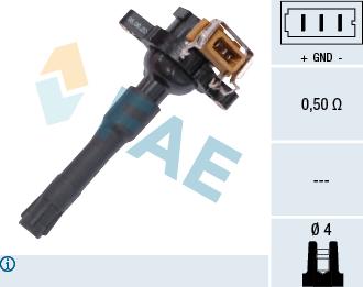FAE 80216 - Ignition Coil xparts.lv