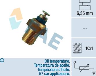 FAE 32200 - Sensor, oil temperature xparts.lv