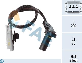FAE 79466 - RPM Sensor, manual transmission xparts.lv