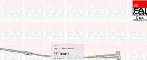 FAI AutoParts FBC0083 - Trose, Stāvbremžu sistēma xparts.lv