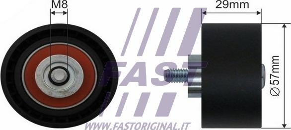 Fast FT44017 - Deflection / Guide Pulley, timing belt xparts.lv