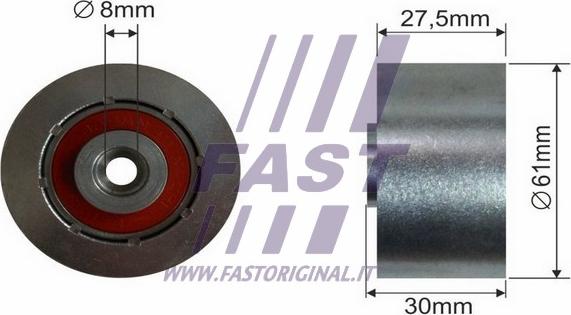 Fast FT44084 - Deflection / Guide Pulley, timing belt xparts.lv
