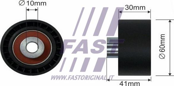 Fast FT44087 - Įtempiklio skriemulys, paskirstymo diržas xparts.lv