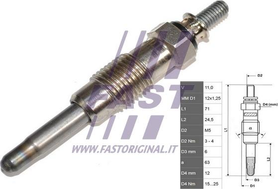 Fast FT82710 - Kaitinimo žvakė xparts.lv