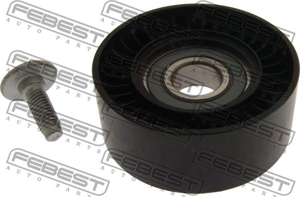 Febest 0187-2ADFHV - Deflection / Guide Pulley, v-ribbed belt xparts.lv