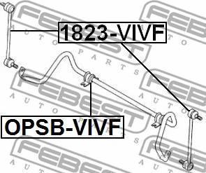 Febest 1823-VIVF - Rod / Strut, stabiliser xparts.lv