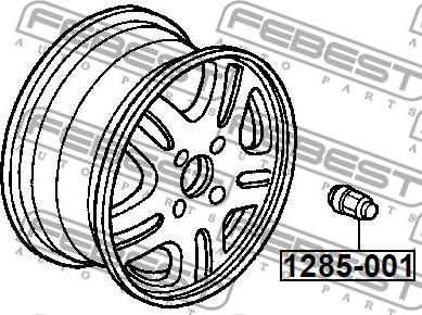 Febest 1285-001 - Wheel Nut xparts.lv