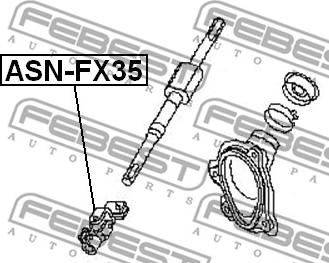 Febest ASN-FX35 - Stūres sviras vārpsta xparts.lv