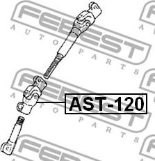 Febest AST-120 - Stūres sviras vārpsta xparts.lv