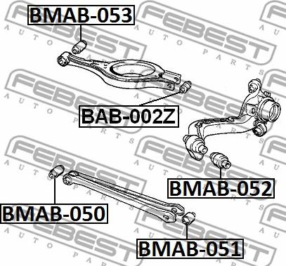 Febest BMAB-052 - Подвеска, рулевое управление xparts.lv