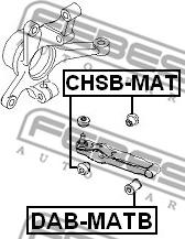 Febest CHSB-MAT - Valdymo svirties / išilginių svirčių įvorė xparts.lv