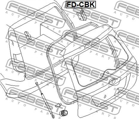 Febest FD-CBK - Bampers xparts.lv