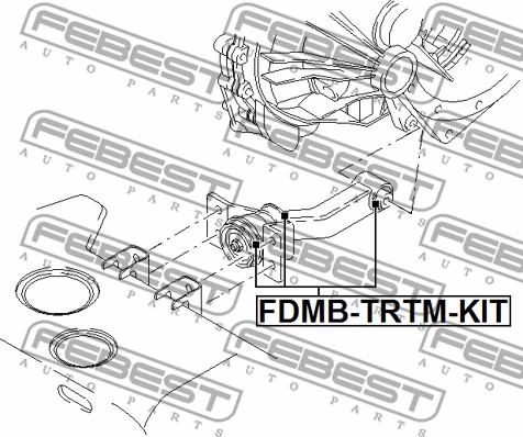 Febest FDMB-TRTM-KIT - Piekare, Dzinējs xparts.lv