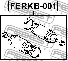 Febest FERKB-001 - Putekļusargs, Stūres iekārta xparts.lv