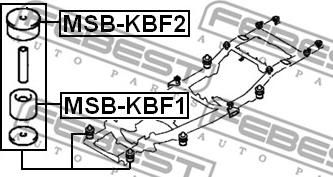 Febest MSB-KBF1 - Bukse, Tr. līdzekļa rāmis xparts.lv