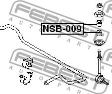 Febest NSB-009 - Tie Bar Bush xparts.lv